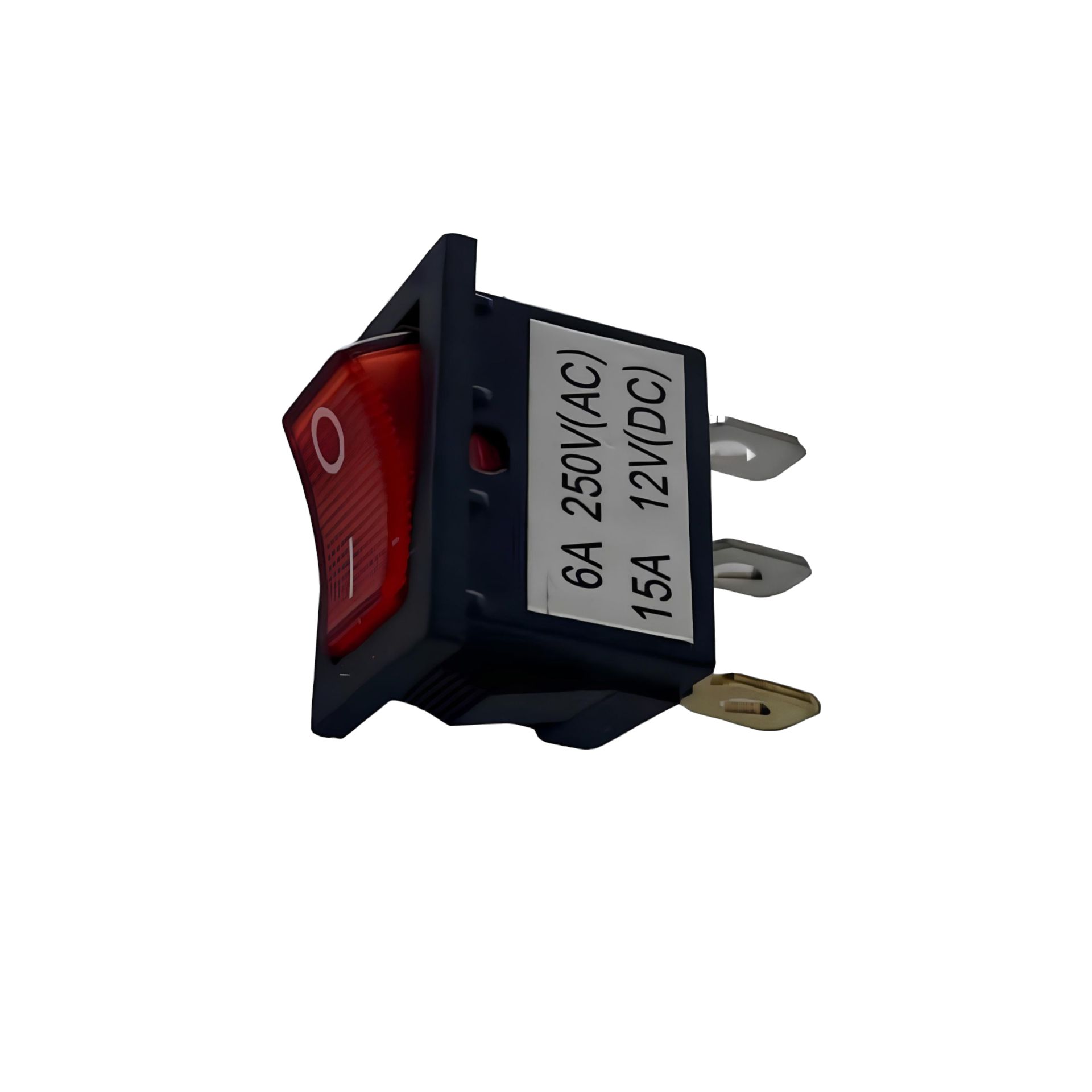 362170/2 Переключатель 12V 15A ON-OFF красный с подсветкой Mini 2 шт 4