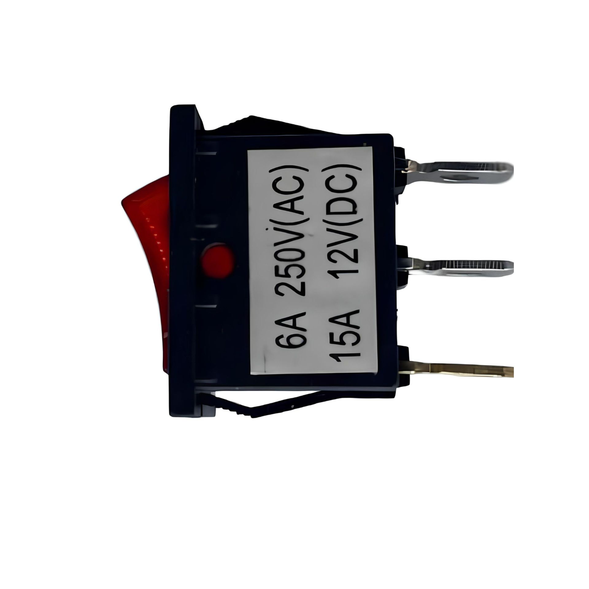 362170/2 Переключатель 12V 15A ON-OFF красный с подсветкой Mini 2 шт 5