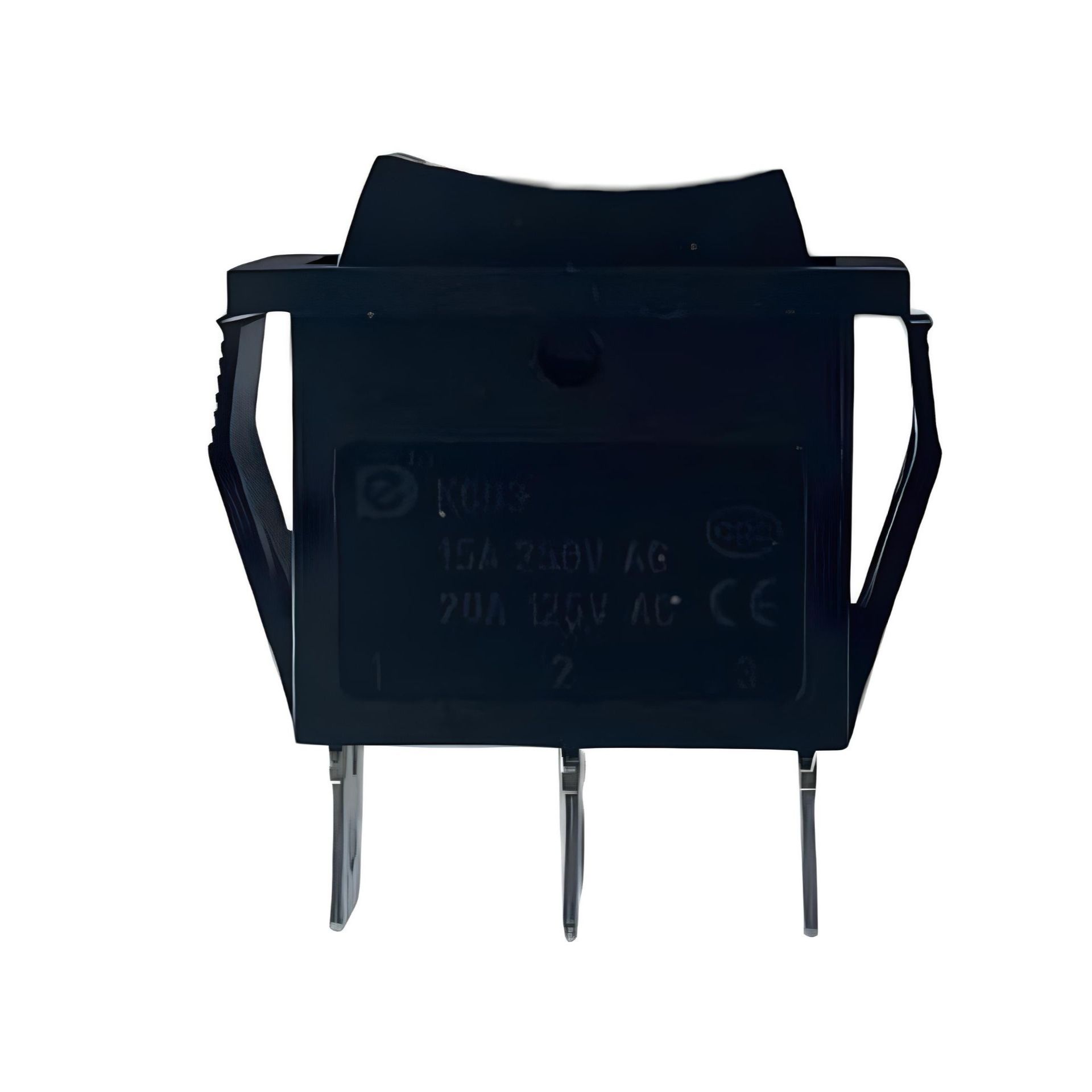 362220 Переключатель 250V 15A ON-OFF-ON черный с нейтралью 5