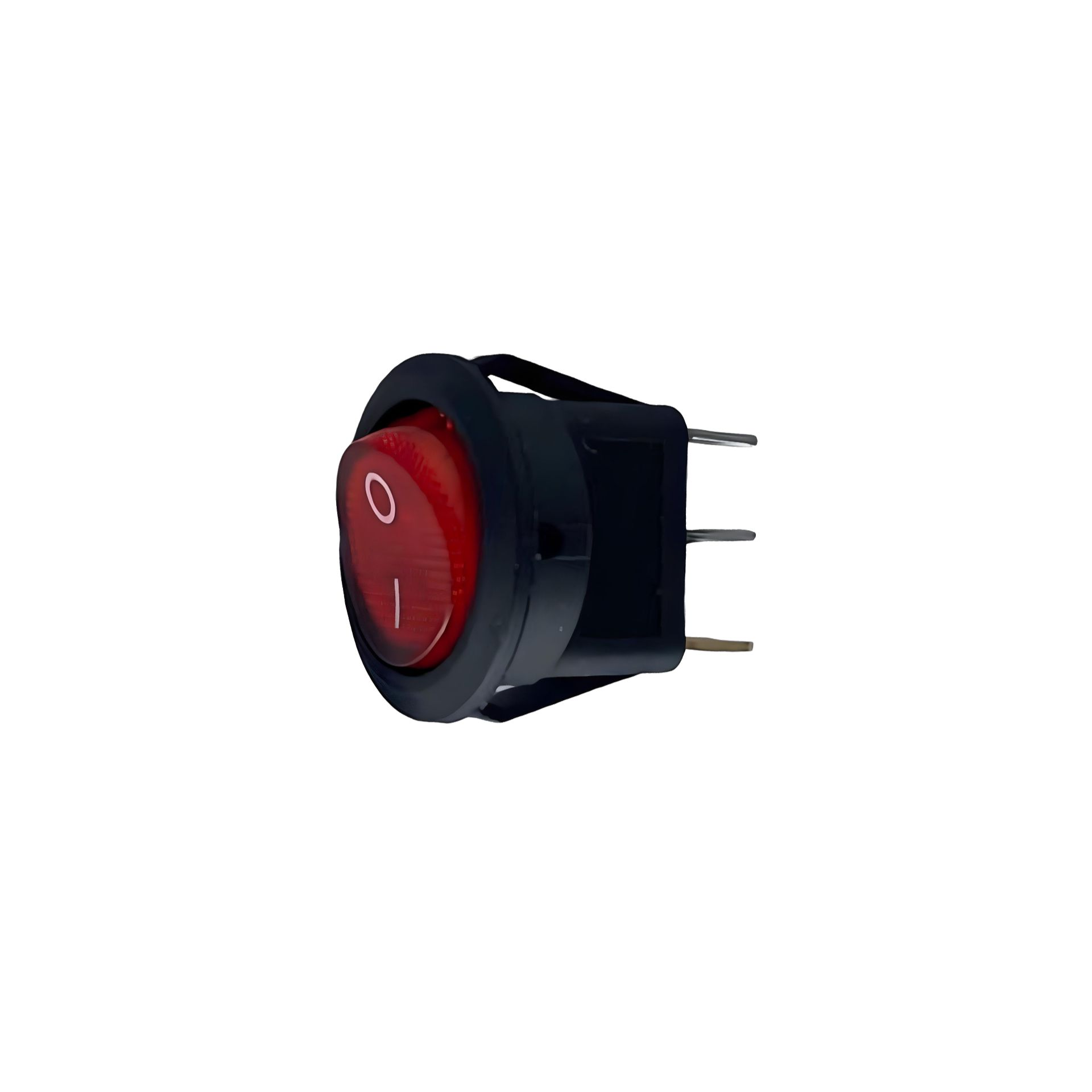 362585 Переключатель 12V 20A ON-OFF красный с подсветкой 4