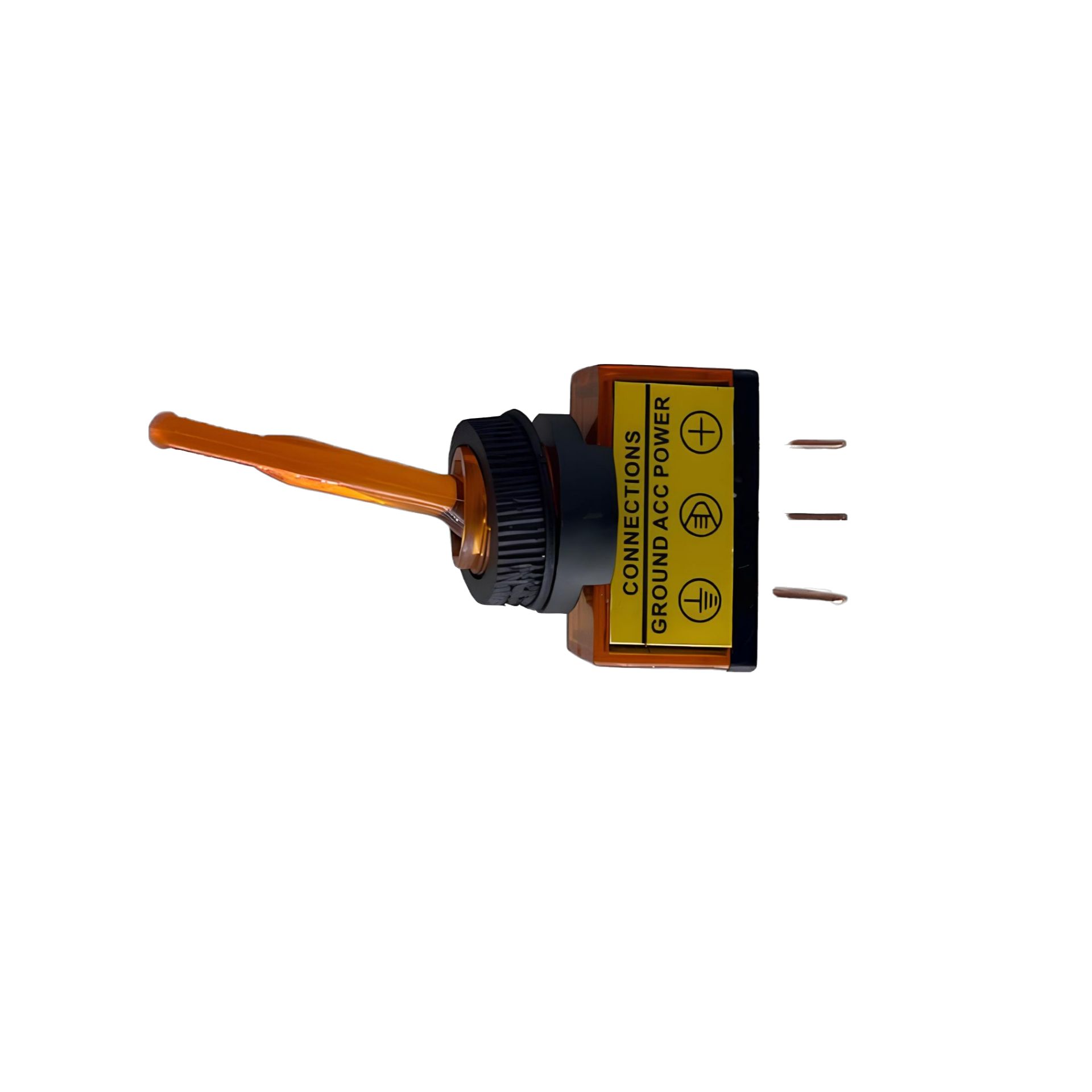 364372/2 Тумблер 12V 20A ON-OFF однополюсный LED желтый 2 шт 4