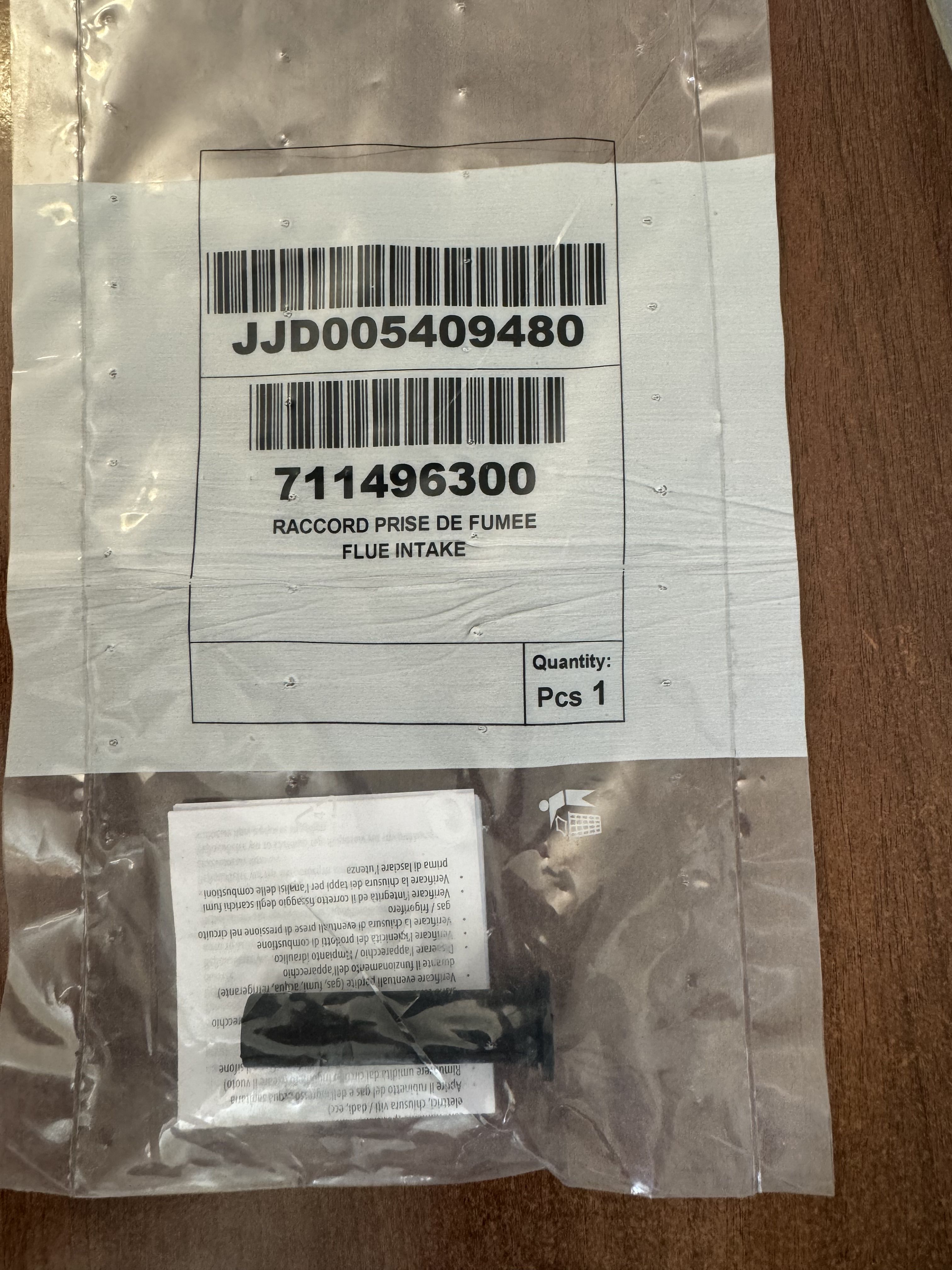5409480 Штуцер для анализа продуктов сгорания BAXI 5409480 5