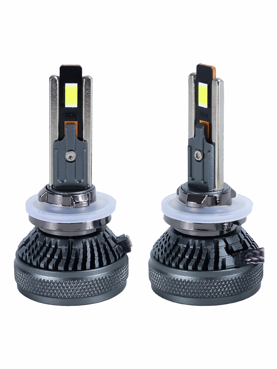 Светодиодные лампы H27 (с вентилятором) (2шт) 12-50V,70W/шт,6000K,3570 чип,14000LM 3