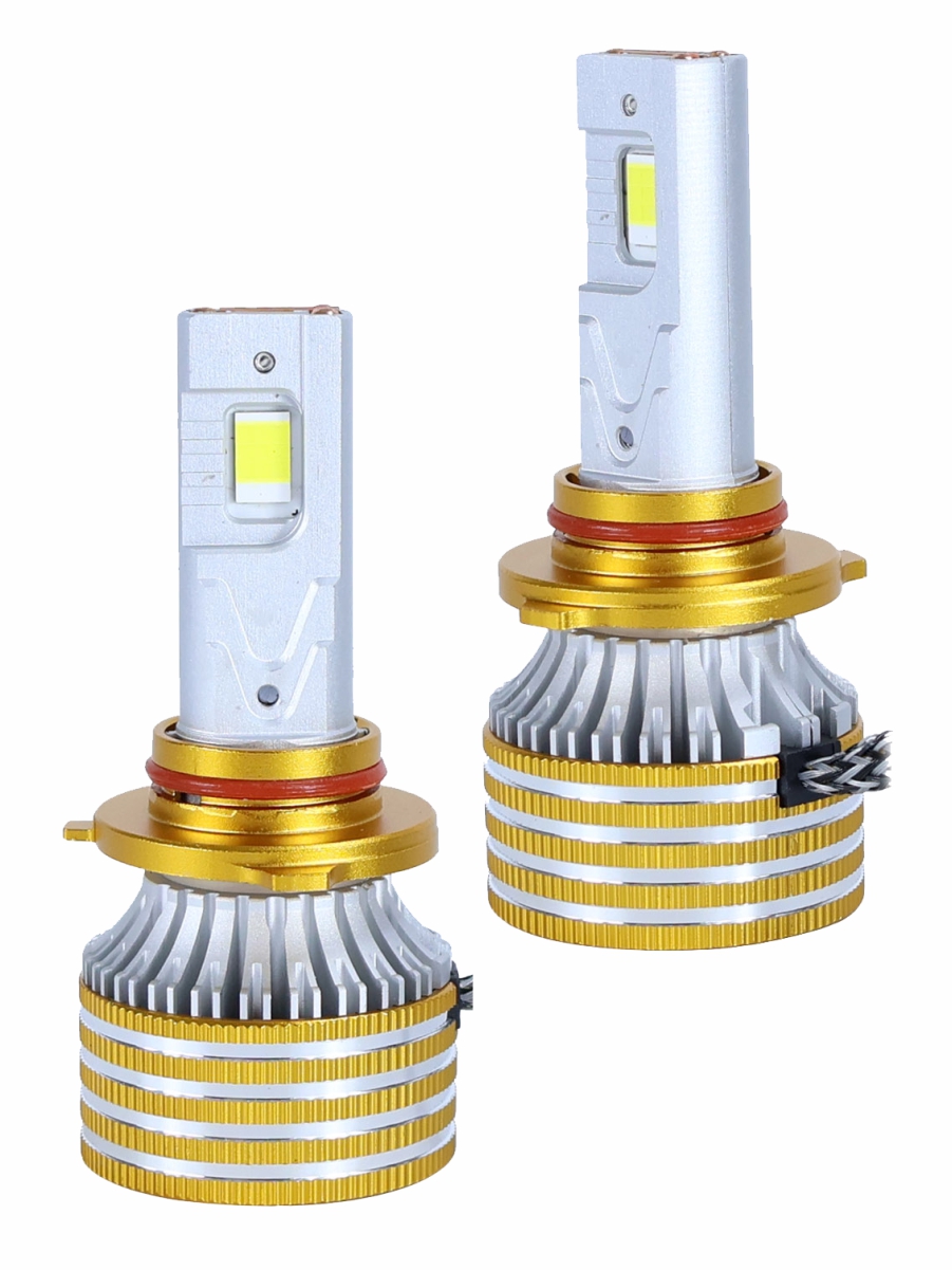 Светодиодные лампы 9006 (с вентилятором) (2шт) 12V,90W/шт,3870 чип,6500K,9000LM СУПЕР CANBUS 3