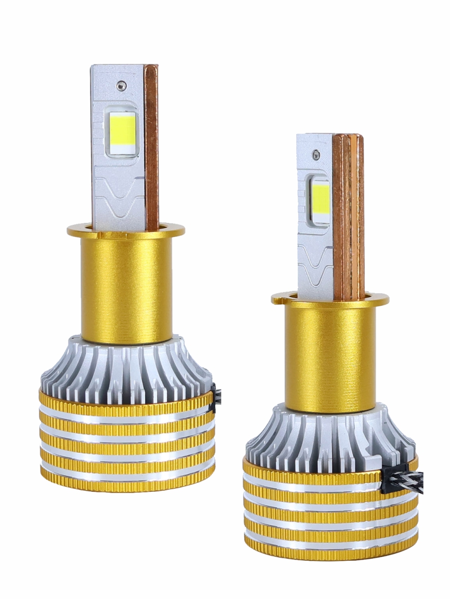 Светодиодные лампы H3 (с вентилятором) (2шт) 12V,90W/шт,3870 чип,6500K,9000LM СУПЕР CANBUS 3