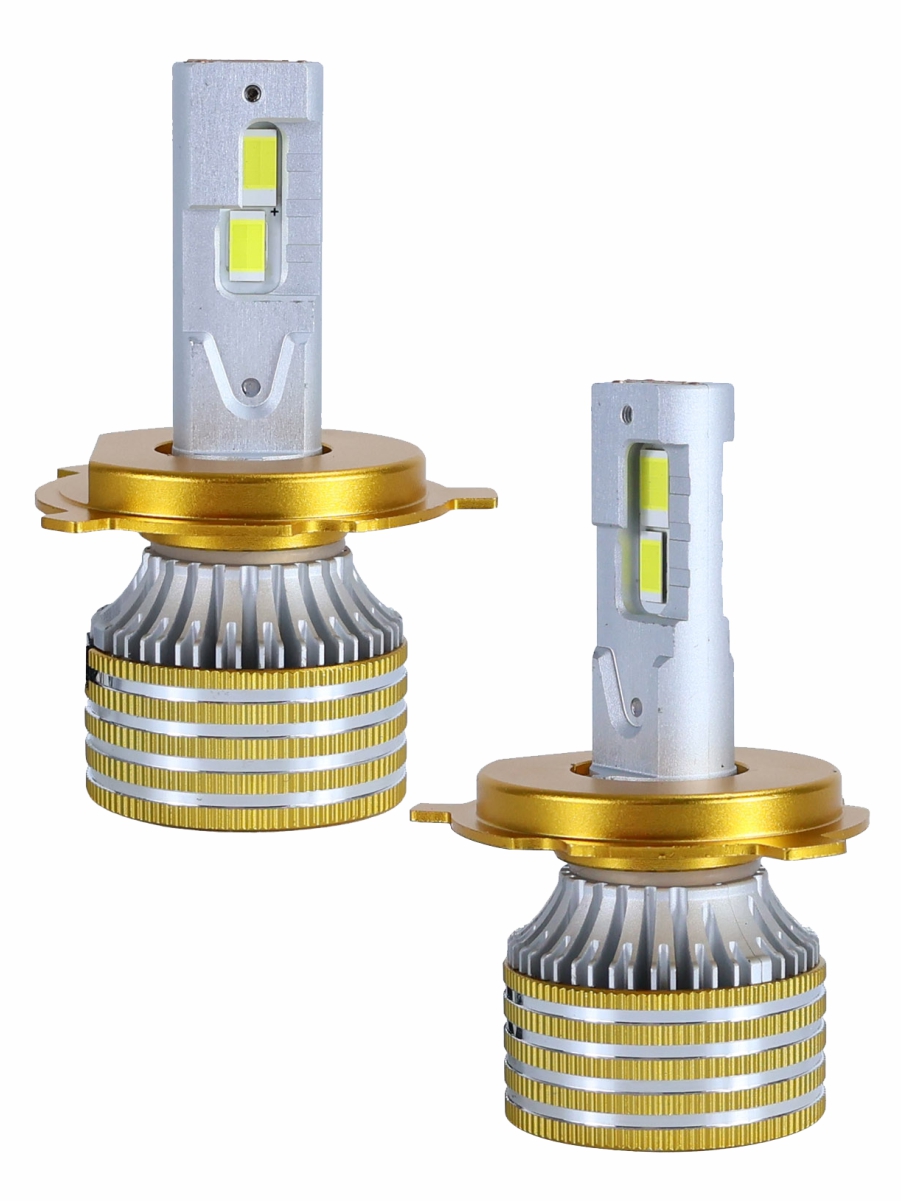 Светодиодные лампы H4 (с вентилятором) (2шт) 12V,90W/шт,3870 чип,6500K,9000LM СУПЕР CANBUS 3