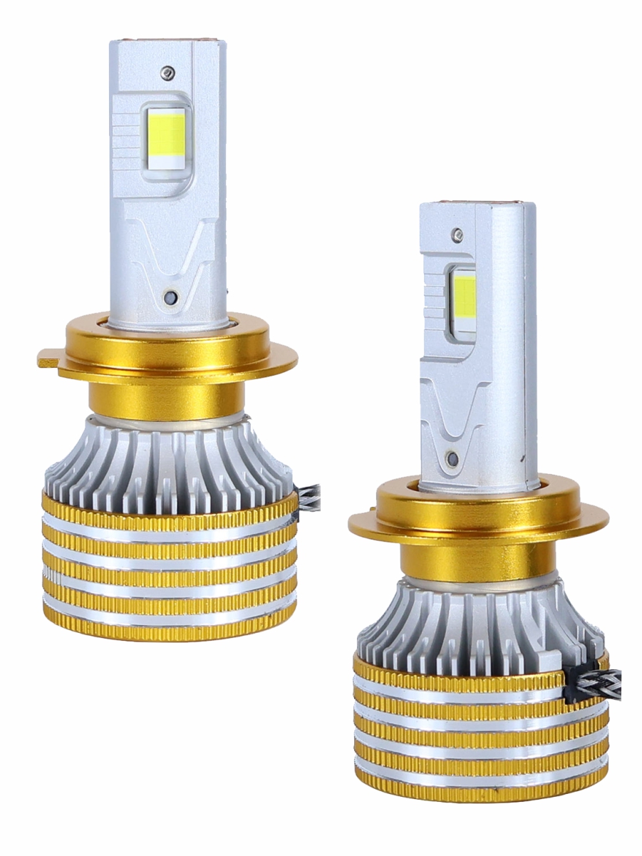 Светодиодные лампы H7 (с вентилятором) (2шт) 12V,90W/шт,3870 чип,6500K,9000LM СУПЕР CANBUS 3