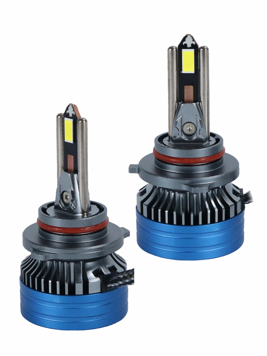 Светодиодные лампы 9006 (с вентилятором) 12-60V,55W/шт,3570 чип,6500K,5500LM 3