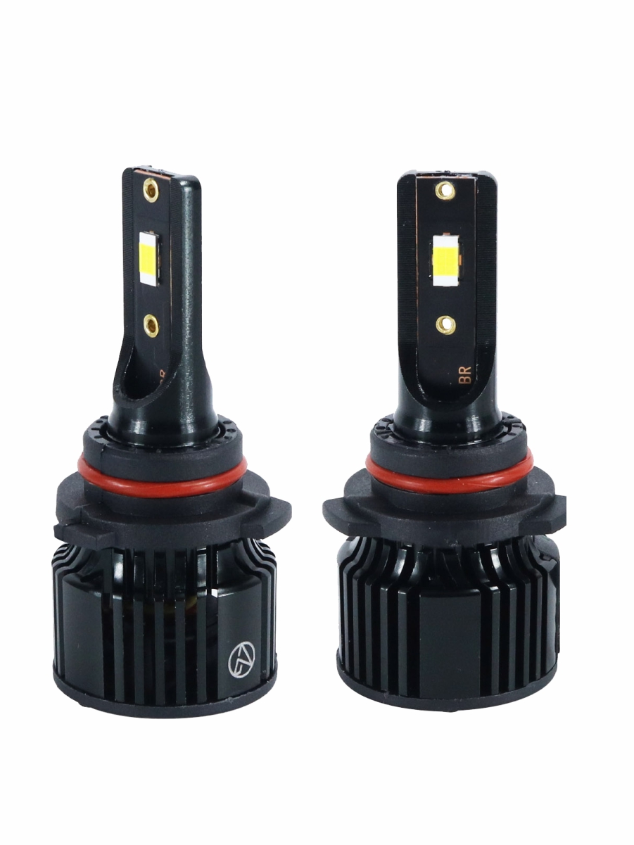 Светодиодные лампы 9006 (с вентилятором) (2шт) 10-30V,30W/шт,4300K,3570 чип,3000LM 3