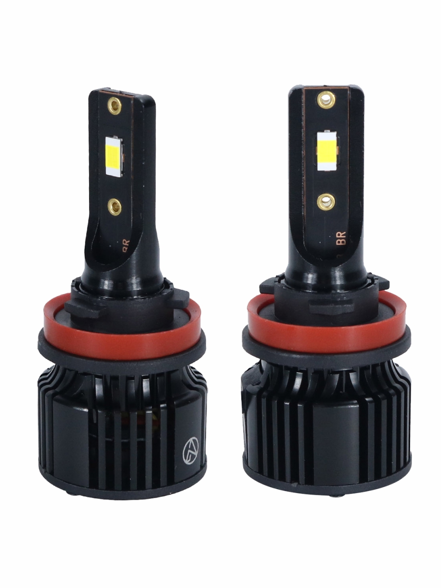 Светодиодные лампы H11 (с вентилятором) (2шт) 10-30V,30W/шт,4300K,3570 чип,3000LM 3