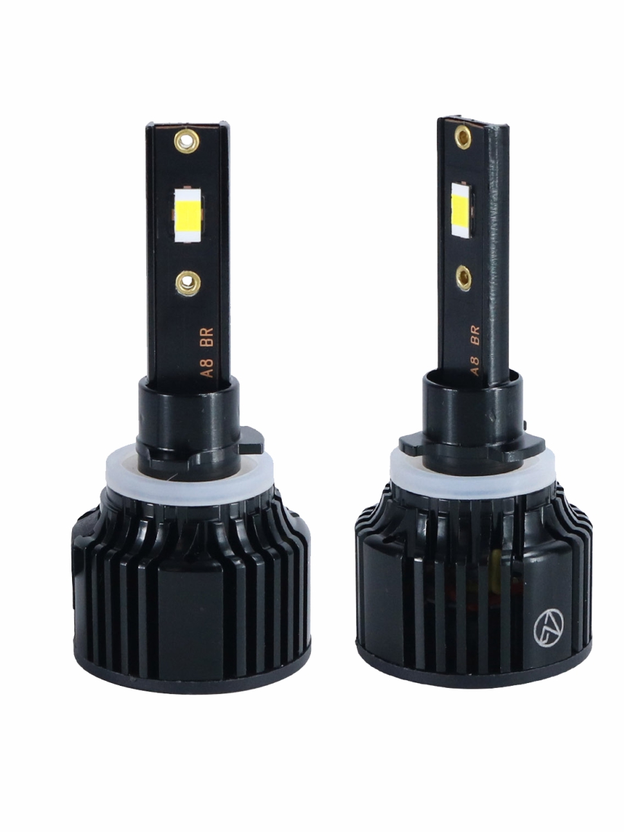 Светодиодные лампы H27 (с вентилятором) (2шт) 10-30V,30W/шт,4300K,3570 чип,3000LM 3