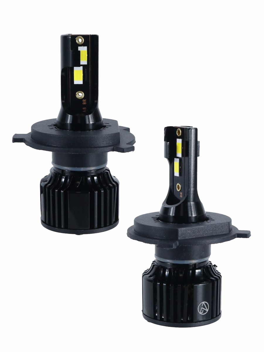 Светодиодные лампы H4 (с вентилятором) (2шт) 10-30V,30W/шт,4300K,3570 чип,3000LM 3