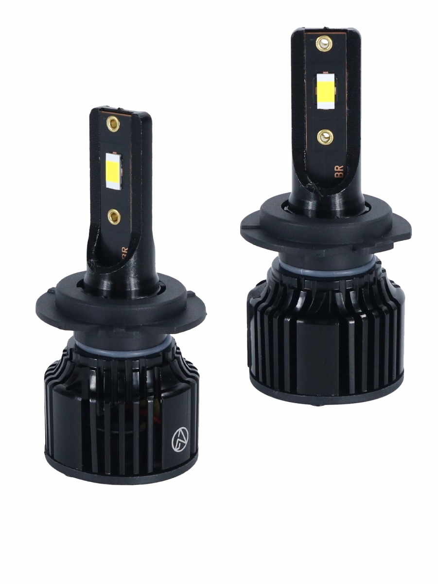 Светодиодные лампы H7 (с вентилятором) (2шт) 10-30V,30W/шт,4300K,3570 чип,3000LM 3