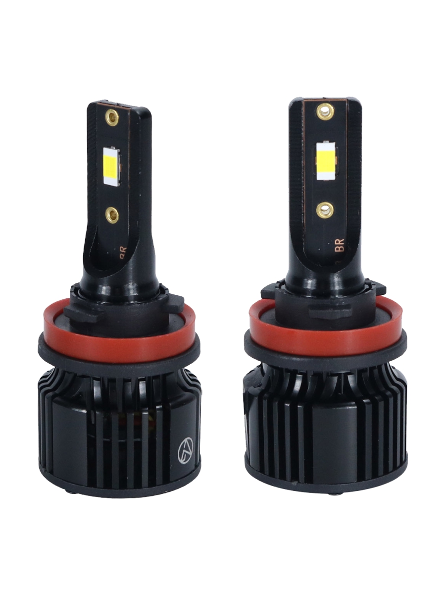 Светодиодные лампы H11 (с вентилятором) (2шт) 10-30V,30W/шт,6000K,3570 чип,3000LM 3