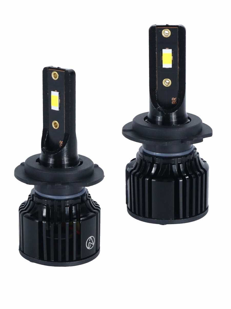 Светодиодные лампы H7 (с вентилятором) (2шт) 10-30V,30W/шт,6000K,3570 чип,3000LM 3