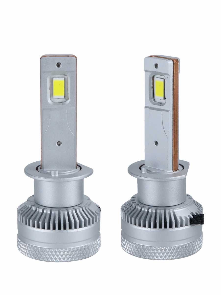 Светодиодные лампы H1 (с вентилятором) (2шт) 12-24V,60W/шт,3570чип,6500K,5000 LM 3