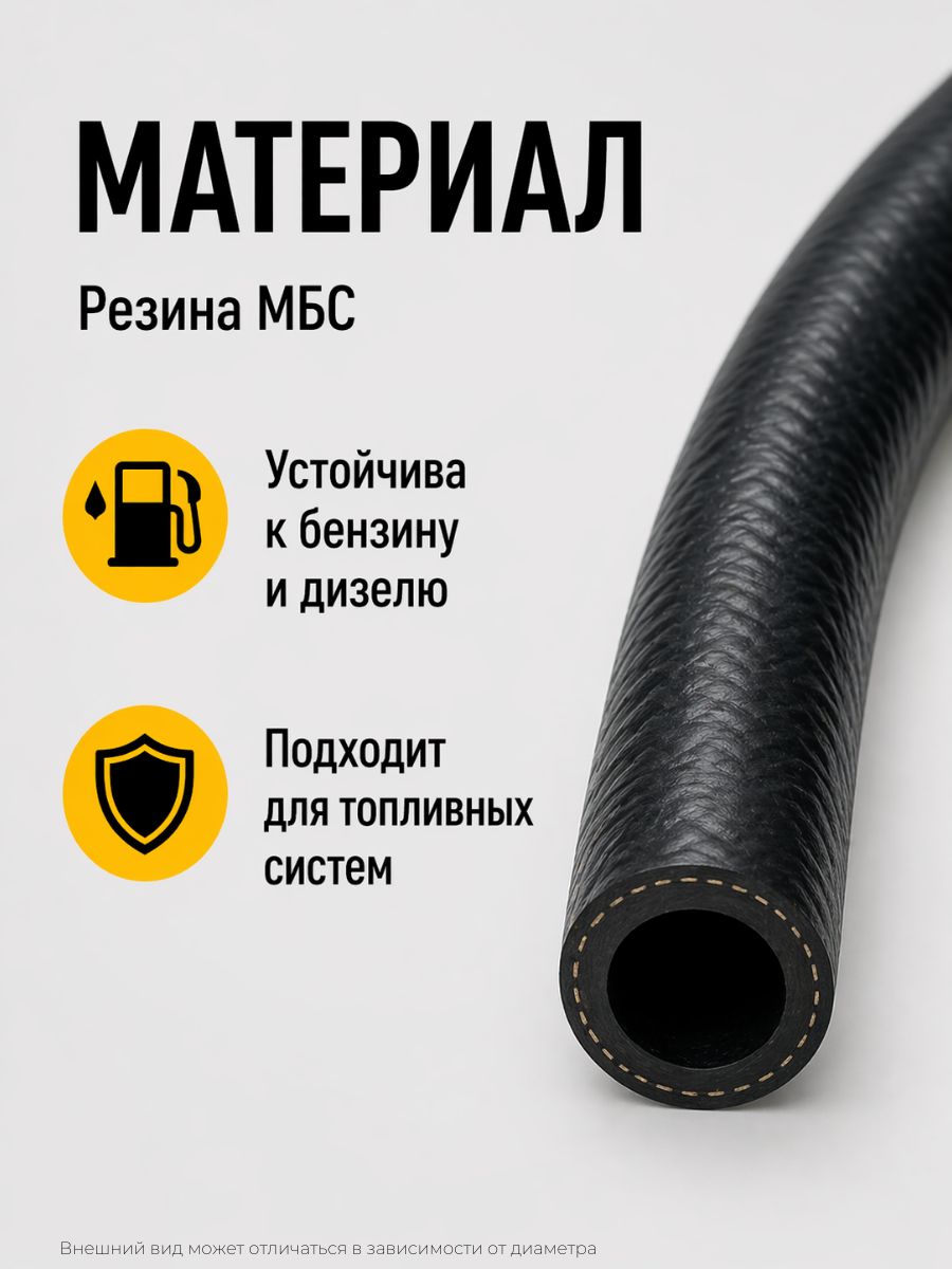 AG322510058 Шланг топливный 16 мм Auto-Gur МБС армированный ГОСТ 10362 1,6 МПа бухта 25 м 3
