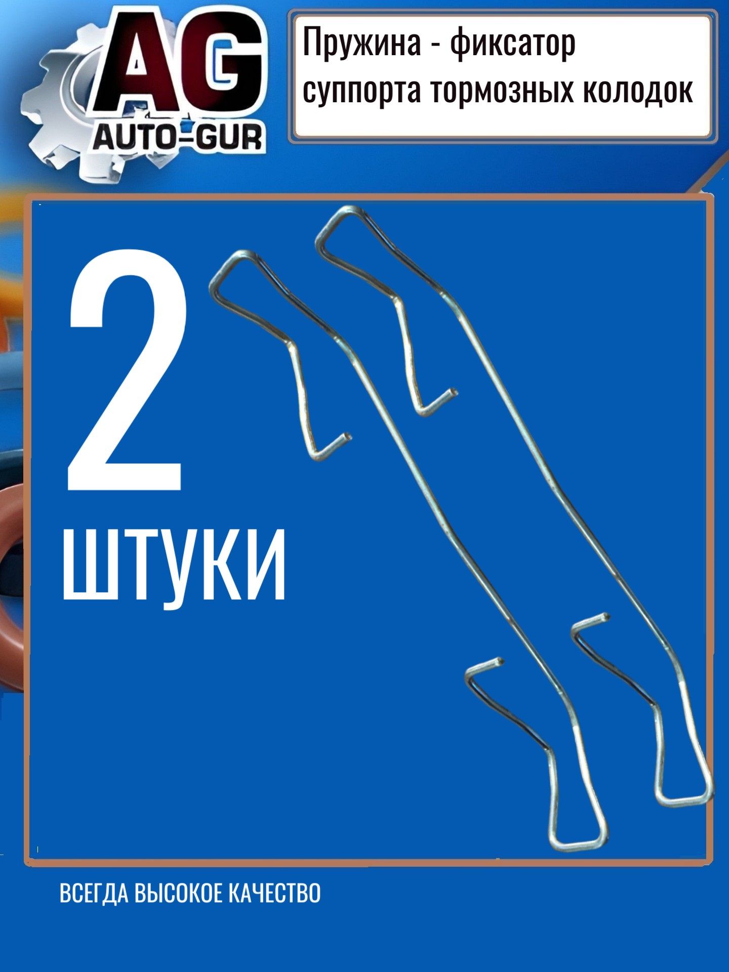 Пружина тормозного суппорта перед FORD Focus 1 Renault Clio - 2 шт. AG5029238/2