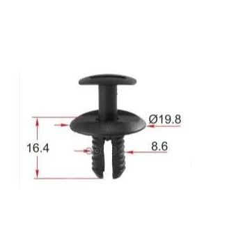 AGA1009/10 Клипса крепежная VAG 2E1857784 набор 10 шт 2