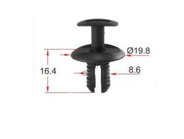 КЛИПСА КРЕПЕЖНАЯ Vag 2E1857784 набор 5 шт AGA1009/5
