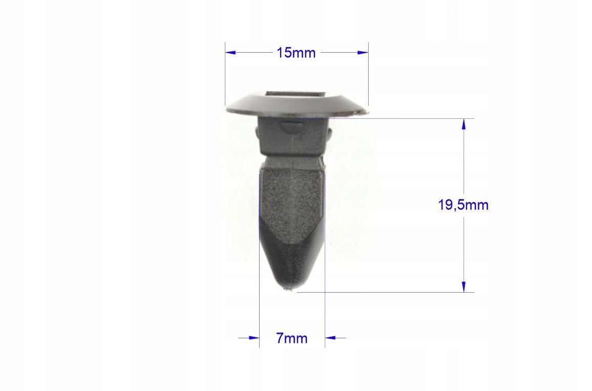 AGA424/10 Клипса крепежная 357868143 набор 10 шт 3