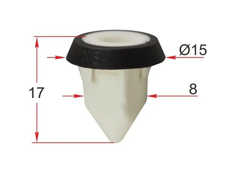 AGA598/10 Клипса крепежная VAG N10516801 набор 10 шт 2