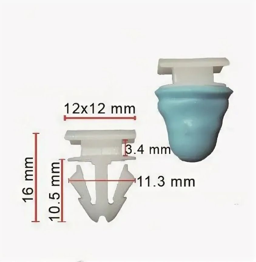 AGA983/10 Клипса крепежная VAG 8R0853909A набор 10 шт 2