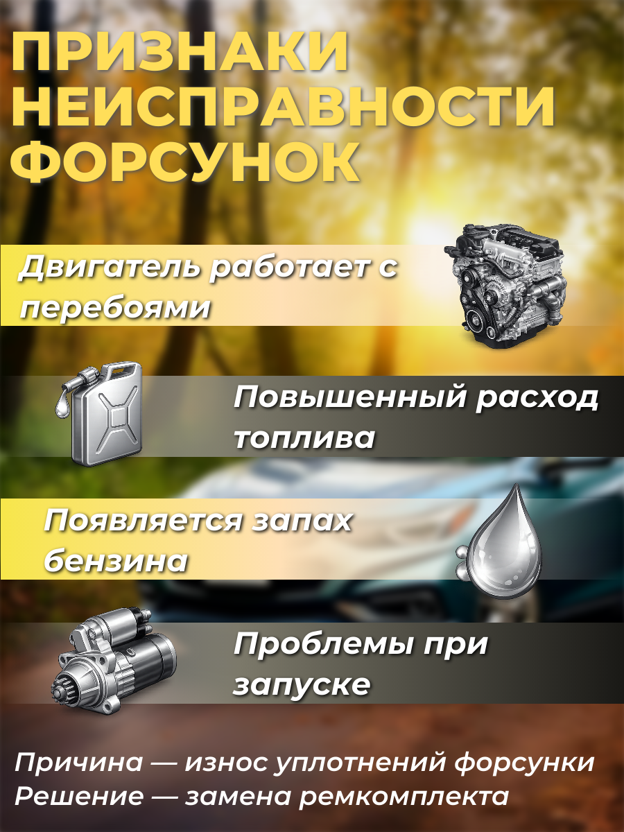 Ремкомплект форсунок на 4 штук General Motors 25321516 3