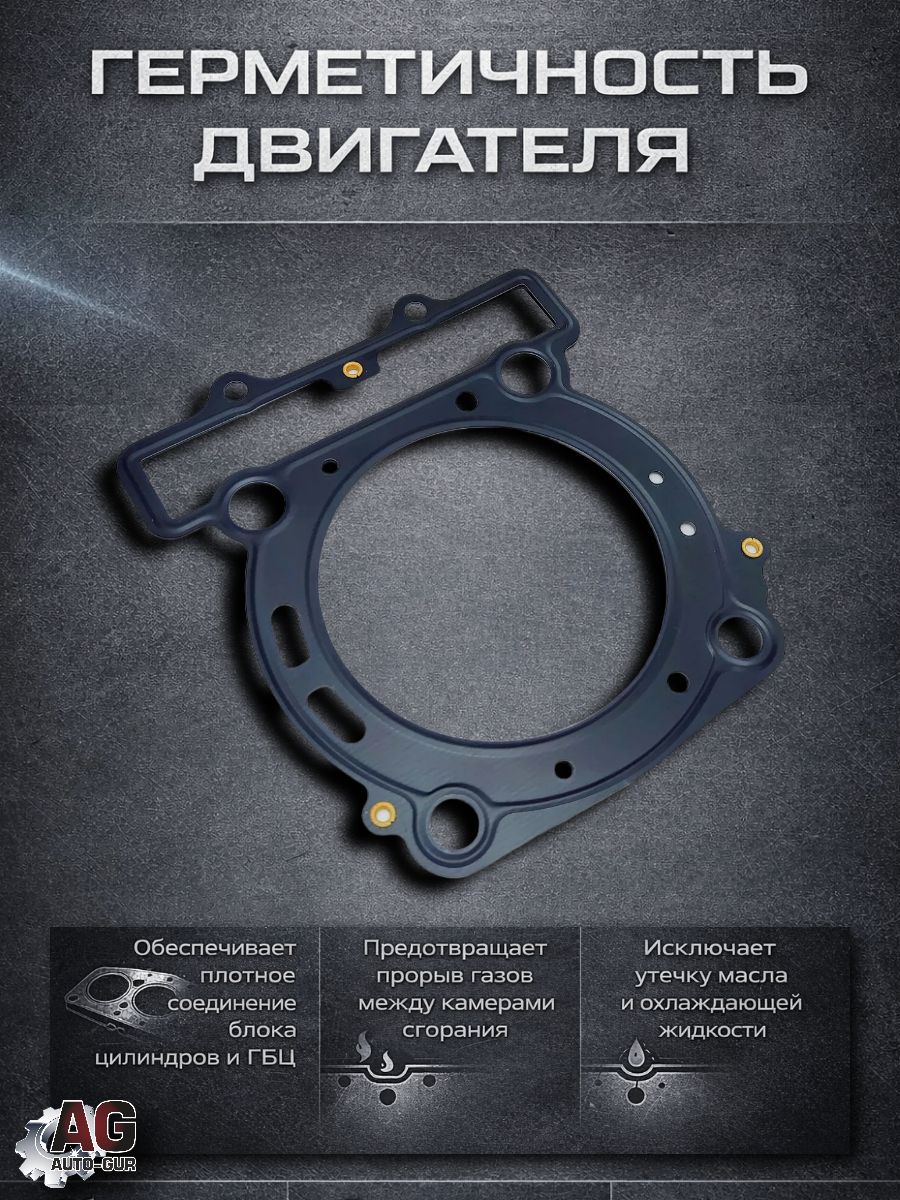 LU049802 Прокладка ГБЦ STELS UTV 800 100303-001-0000 LU049802 металлическая 2