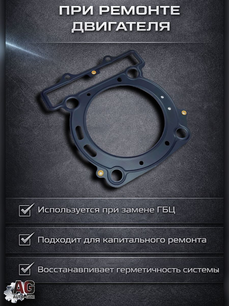 LU049802 Прокладка ГБЦ STELS UTV 800 100303-001-0000 LU049802 металлическая 4