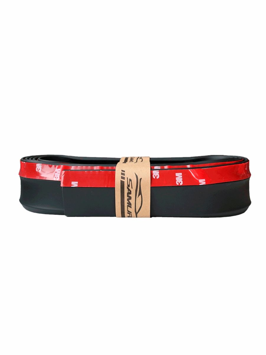 PZT01 Универсальная резиновая накладка (губа) на передний бампер SAMURAI, черная 2,5 м 8