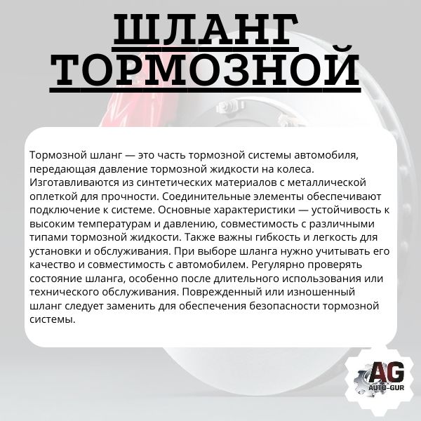 T02226 Шланг тормозной передний ВАЗ 2108-21099 2 шт 2