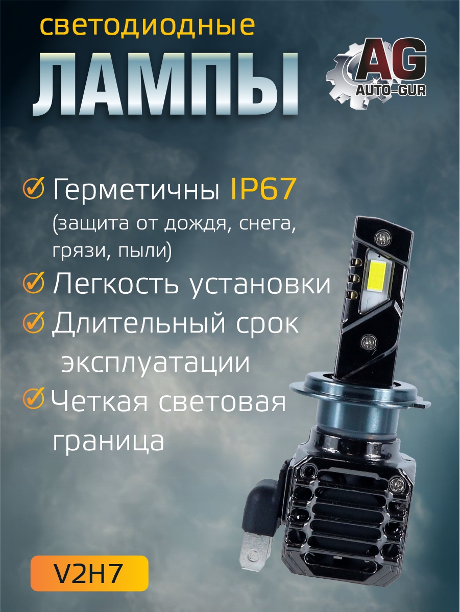 Светодиодные лампы H7 (2шт) (с вентилятором) 2